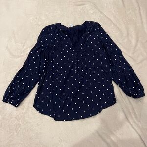 OLD NAVY Navy and white polka dot (M)